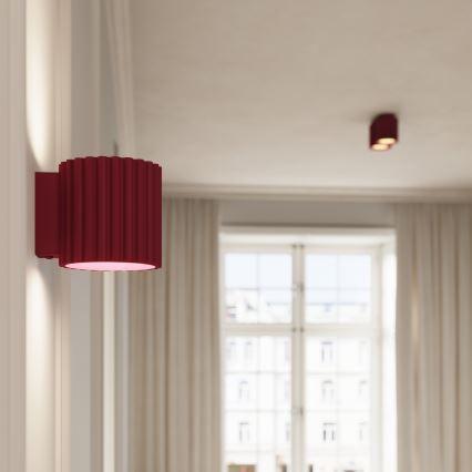 Foco AURA 2xGU10/10W/230V vermelho