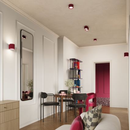 Candeeiro de focos AURA 2xGX53/10W/230V vermelho