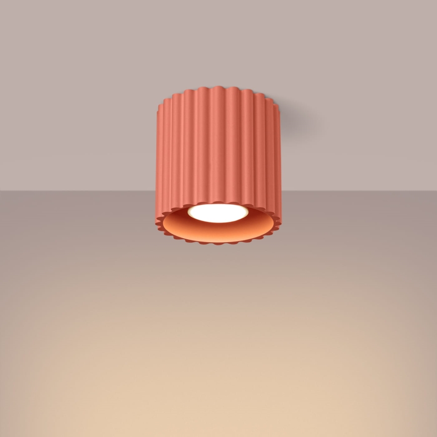 Spot AURA 1xGU10/10W/230V Ø 10 cm rosa