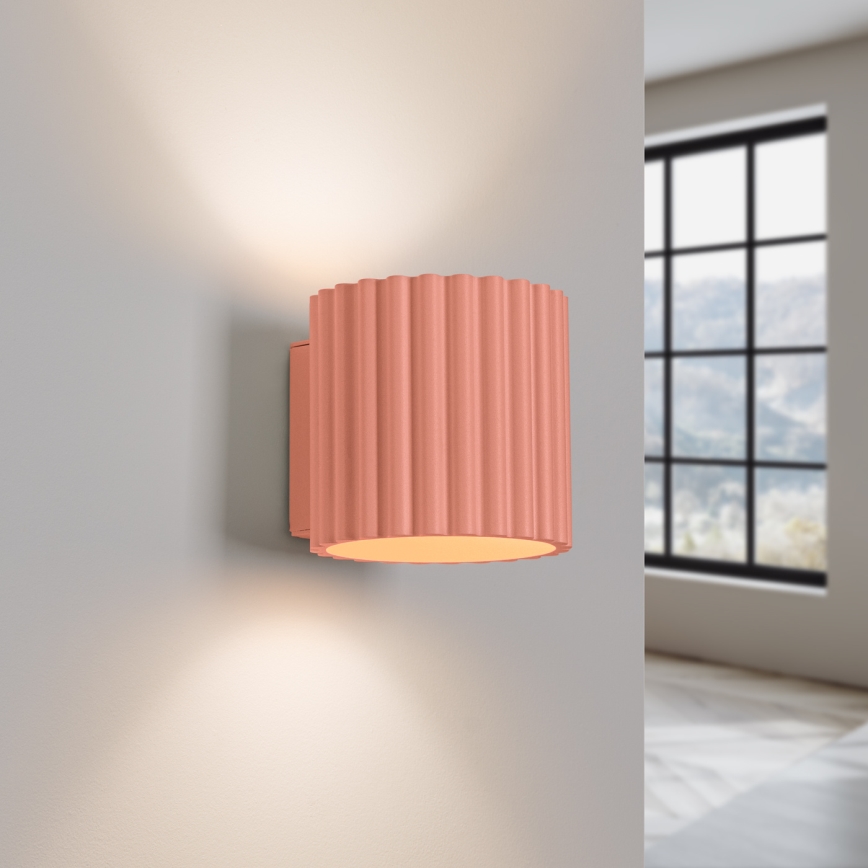 Aplique de parede AURA 1xG9/10W/230V rosa