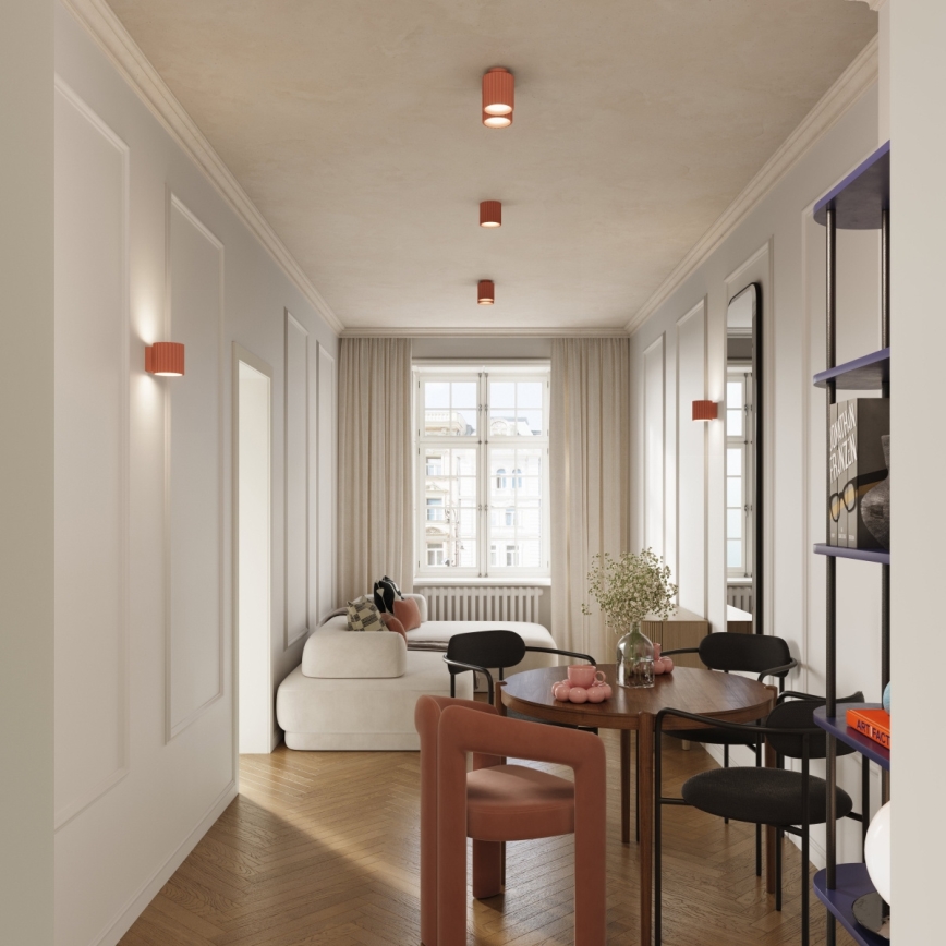 Aplique de parede AURA 1xG9/10W/230V rosa