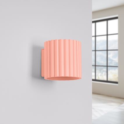 Aplique de parede AURA 1xG9/10W/230V rosa