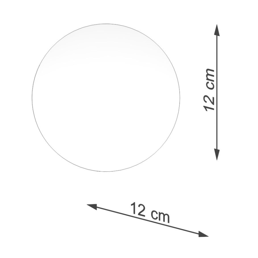 Abajur de substituição para focos de luz e candeeiros de mesa BOOMO G9 diâmetro 12 cm branco