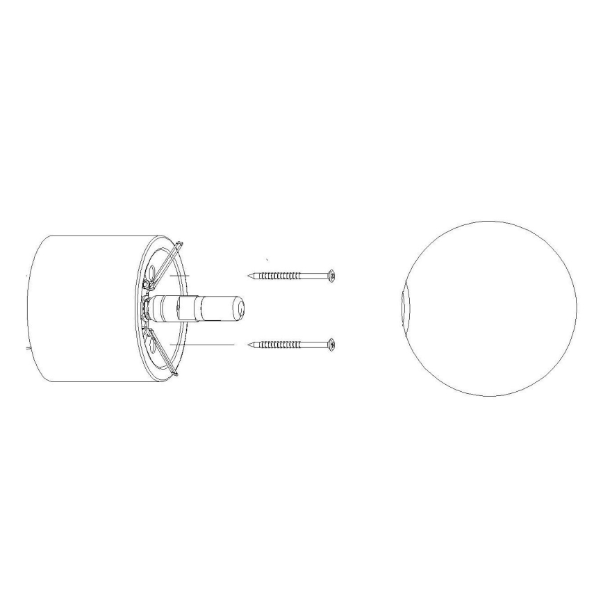 Abajur de substituição para focos de luz e candeeiros de mesa BOOMO G9 diâmetro 12 cm branco