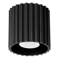 Spot AURA 1xGU10/10W/230V Ø 10 cm preto