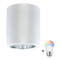 Spot de embutir LED RGBW regulável JUPITER 1xE27/6,5W/230V 2700-6500K Wi-Fi diâmetro 9,8 cm branco