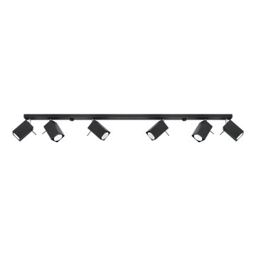 Spot de luz MERIDA 6xGU10/40W/230V preto
