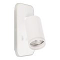 Spot de parede LED PIPE 1xGU10/10W/230V + LED/6W branco
