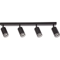Spot de teto PIPE 4xGU10/10W/230V preto