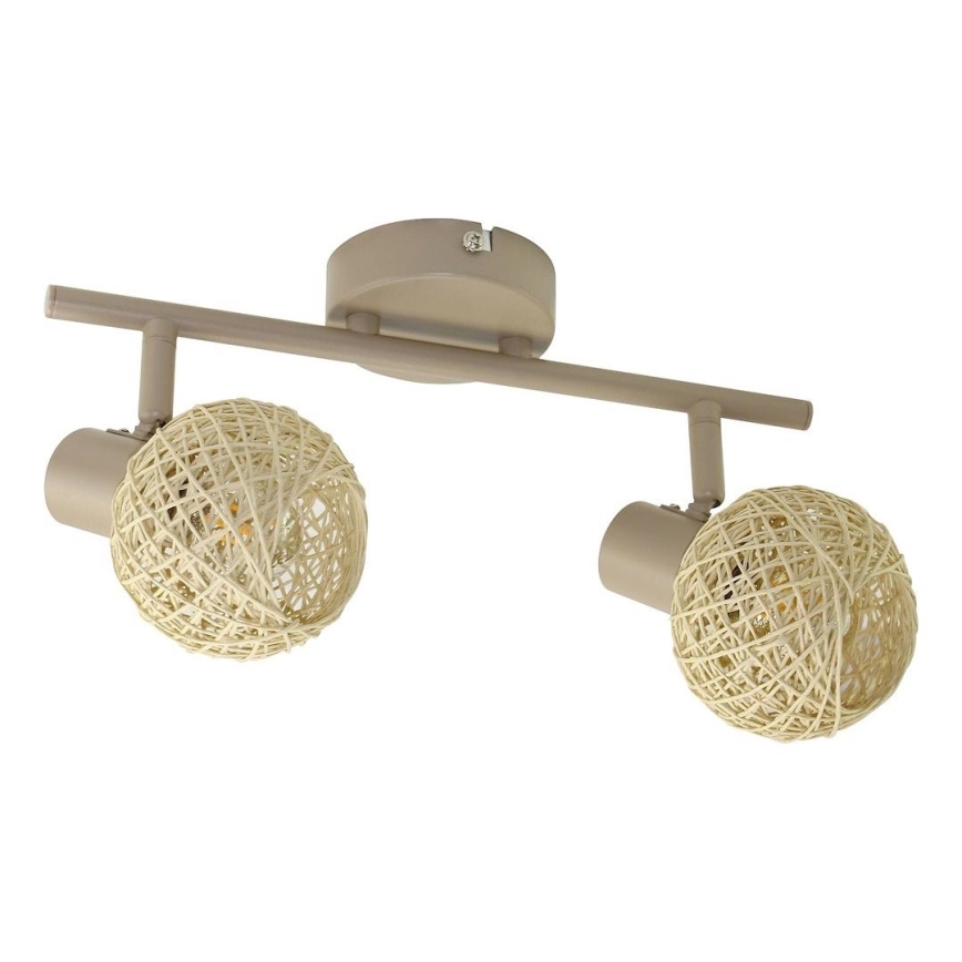 Spot DEX 2xE14/10W/230V bege/creme