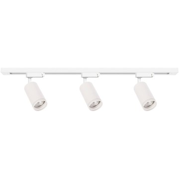 Spot direcional para sistema de trilho PIPE 3xGU10/10W/230V, branco