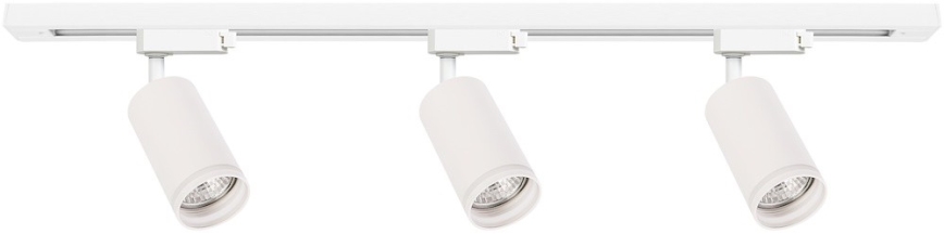 Spot direcional para sistema de trilho PIPE 3xGU10/10W/230V, branco