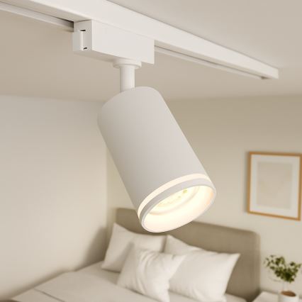 Spot direcional para sistema de trilho PIPE 3xGU10/10W/230V, branco
