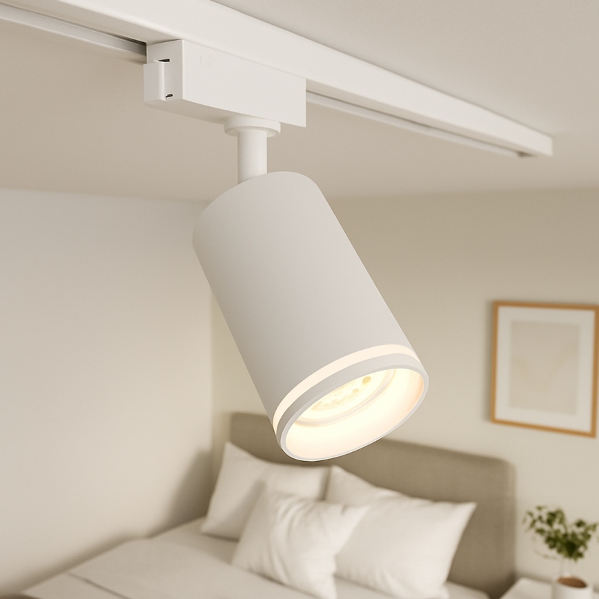 Spot direcional para sistema de trilho PIPE 3xGU10/10W/230V, branco