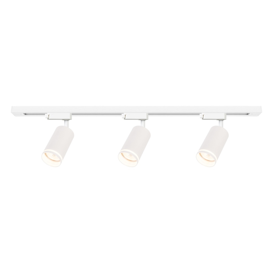 Spot direcional para sistema de trilho PIPE 3xGU10/10W/230V, branco