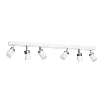 Spot direcionável JOKER 6xGU10/25W/230V branco/cromado brilhante