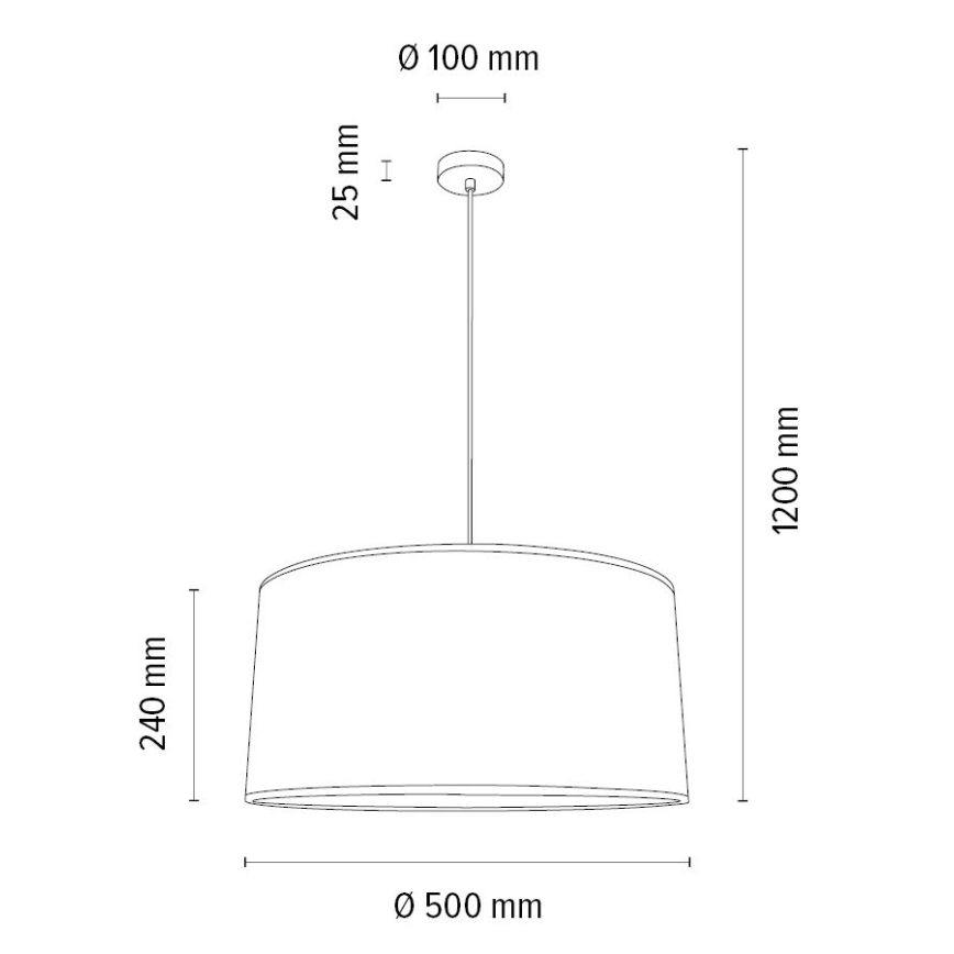 Candelabro suspenso BENITA 1xE27/40W/230V creme/carvalho – FSC certificado