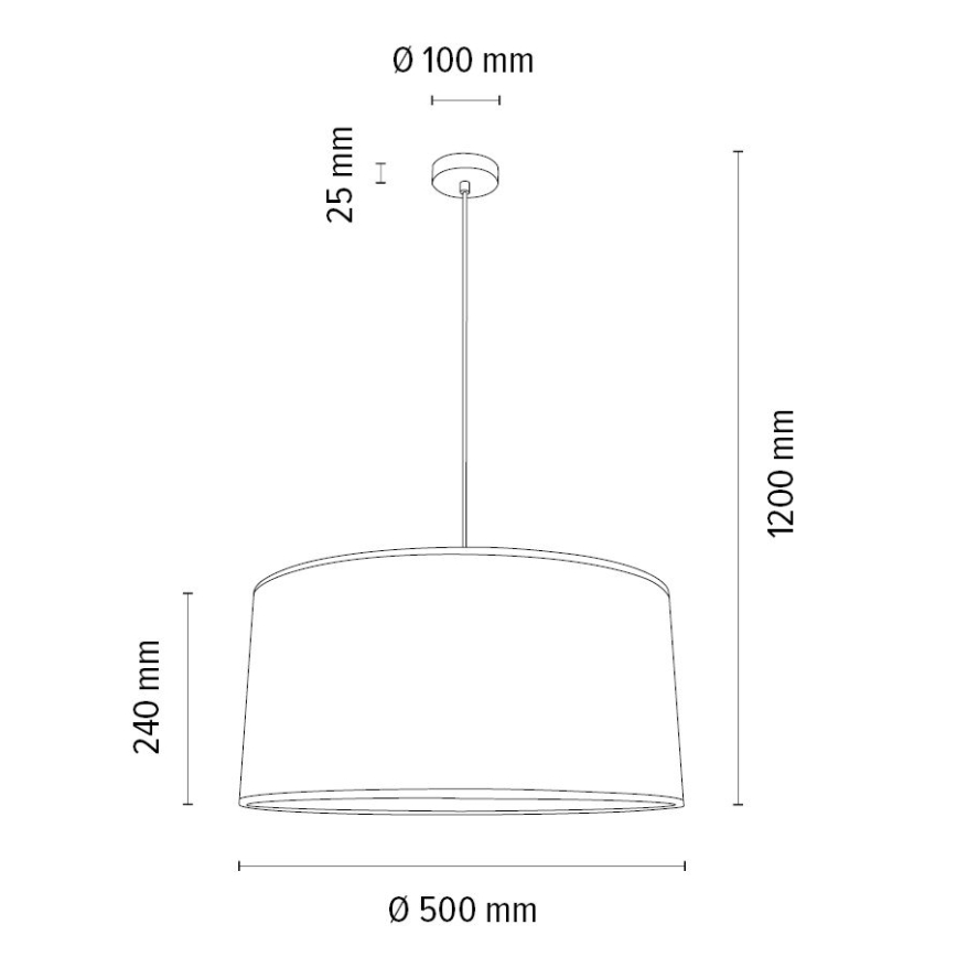 Candelabro suspenso BENITA 1xE27/40W/230V branco/carvalho – FSC certificado