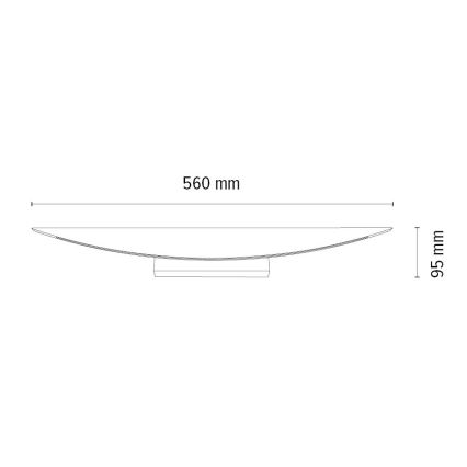 Iluminação de parede LED com regulação DUBAI LED/6,5W/230V carvalho – FSC certificado
