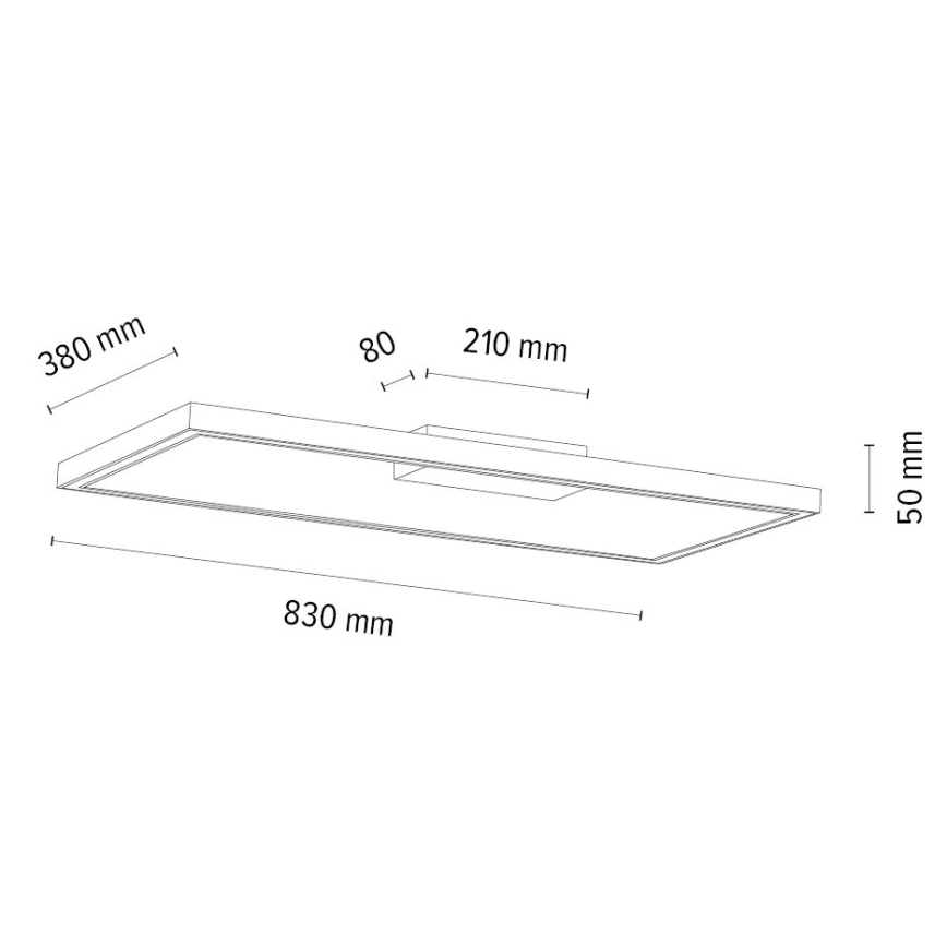 Iluminação de teto LED com regulação RAMME LED/34W/230V carvalho – FSC certificado