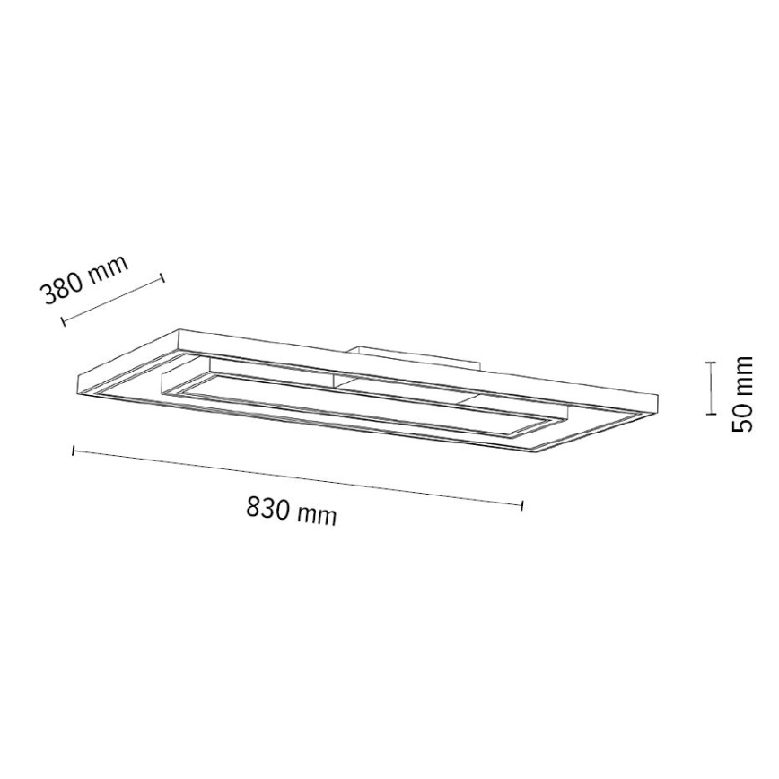 Iluminação de teto LED com regulação RAMME 2xLED/28,5W/230V carvalho – FSC certificado