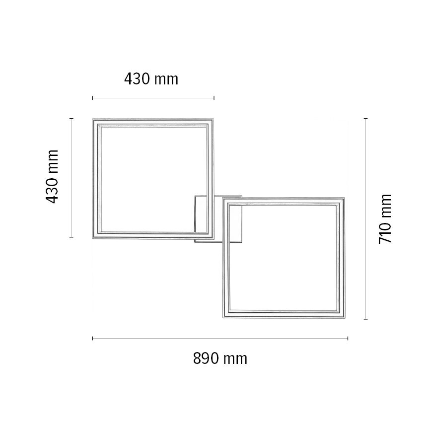 Iluminação de teto LED com regulação RAMME 2xLED/24W/230V carvalho – FSC certificado