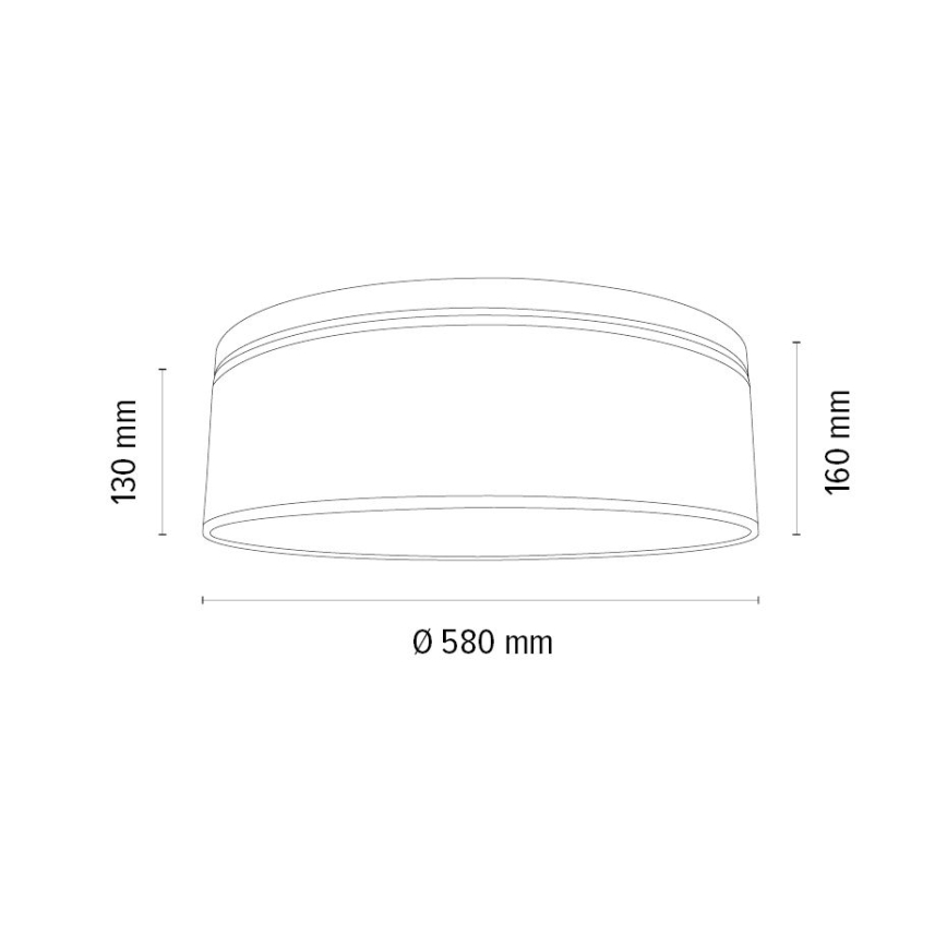 Iluminação de teto BENITA 4xE27/25W/230V diâmetro 58 cm branco/carvalho – FSC certificado