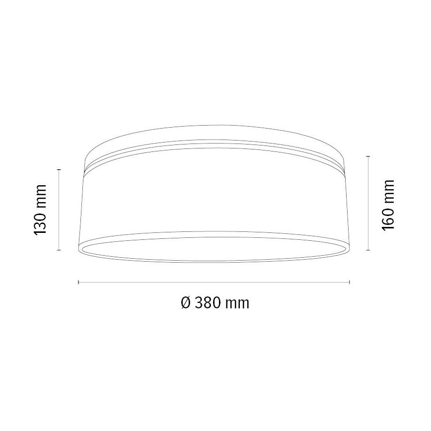 Iluminação de teto BOHO 2xE27/25W/230V diâmetro 38 cm carvalho – FSC certificado
