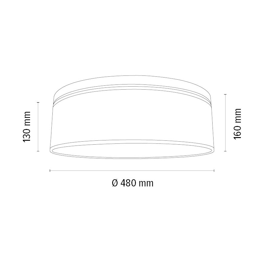 Iluminação de teto BOHO 3xE27/25W/230V diâmetro 48 cm carvalho – FSC certificado