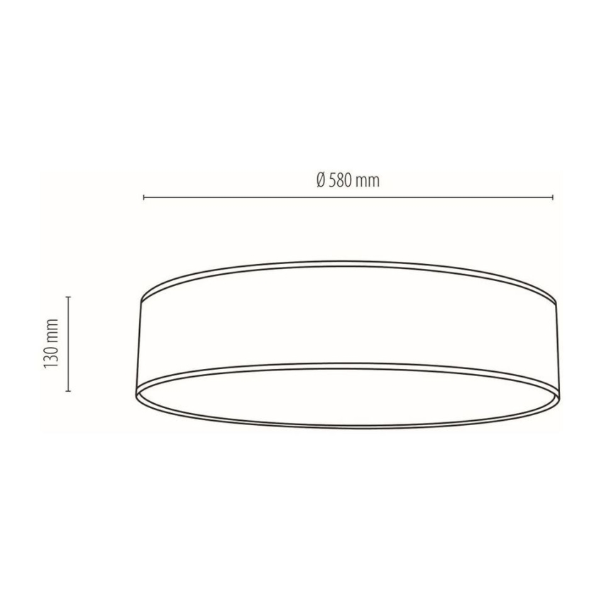 Iluminação de teto BOHO 4xE27/25W/230V diâmetro 58 cm branco – FSC certificado