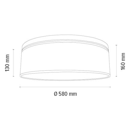 Iluminação de teto BOHO 3xE27/25W/230V diâmetro 58 cm carvalho – FSC certificado