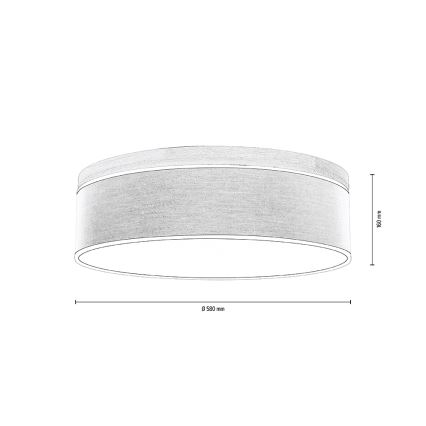 Iluminação de teto BOHO 4xE27/25W/230V diâmetro 58 cm carvalho – FSC certificado