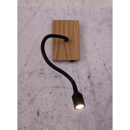 Iluminação de parede LECTOR LED/2,5W/230V carvalho – FSC certificado