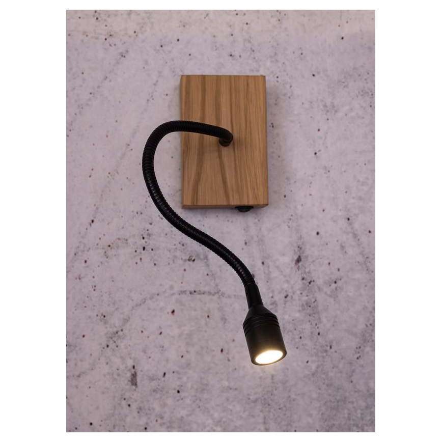 Iluminação de parede LECTOR LED/2,5W/230V carvalho – FSC certificado