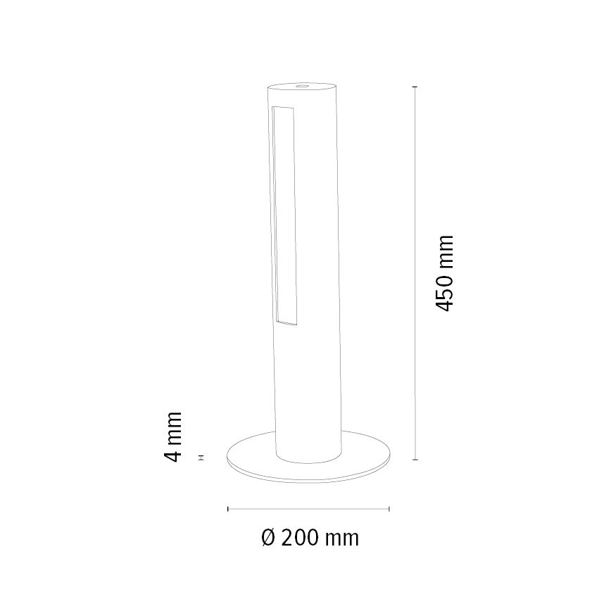 Candeeiro de mesa LED com regulação CONOR LED/9W/230V carvalho – FSC certificado