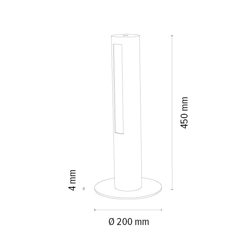 Candeeiro de mesa LED com regulação CONOR LED/9W/230V carvalho – FSC certificado