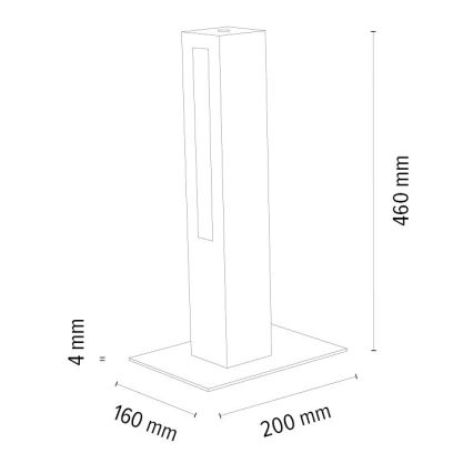 Candeeiro de mesa LED com regulação LEON LED/9W/230V carvalho – FSC certificado