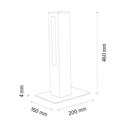 Candeeiro de mesa LED com regulação LEON LED/9W/230V carvalho – FSC certificado