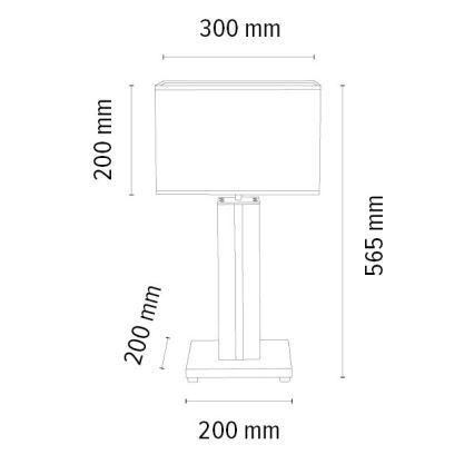 Candeeiro de mesa LED com regulação FLAME 1xE27/40W+ LED/4,6W/230V 56,5 cm carvalho – FSC certificado