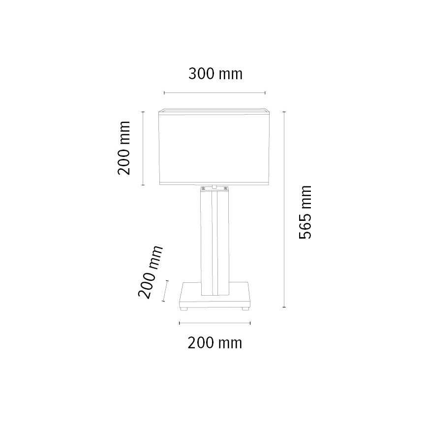 Candeeiro de mesa LED com regulação FLAME 1xE27/40W+ LED/4,6W/230V 56,5 cm carvalho – FSC certificado