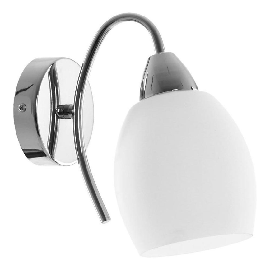 Abajur de substituição para lustre e candeeiro de parede PISA E27 diâmetro 12 cm branco