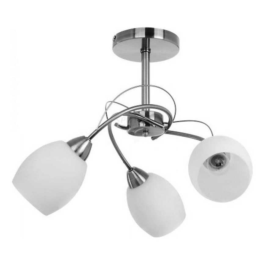 Abajur de substituição para lustre e candeeiro de parede PISA E27 diâmetro 12 cm branco