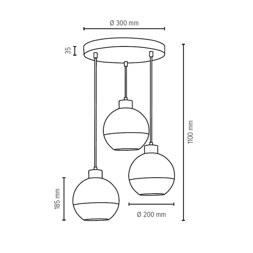 Vidro de substituição LINEA diâmetro 20 cm