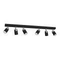 Spot JOKER 6xGU10/25W/230V preto/cromado brilhante