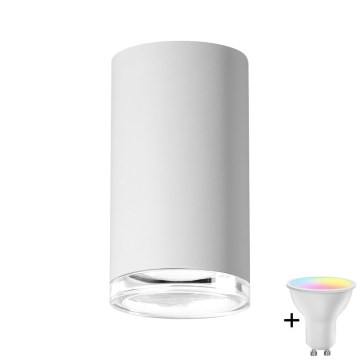 Spot LED RGBW dimerizável para casa de banho TURYN 1xGU10/6,5W/230V 2700-6500K Wi-Fi IP44 branco