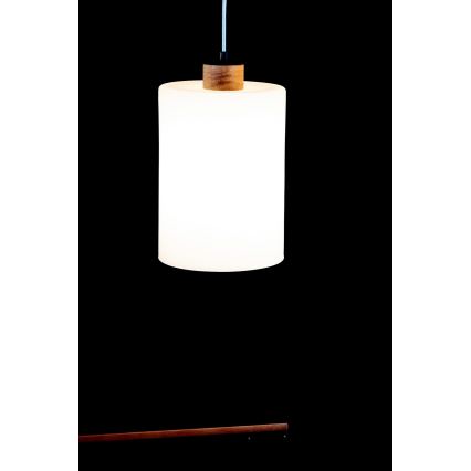 Candelabro suspenso ZEFIR 3xE27/60W/230V carvalho - certificado por FSC