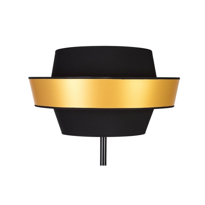Candeeiro de chão PRETO GOLD 1xE27/60W/230V - certificado por FSC