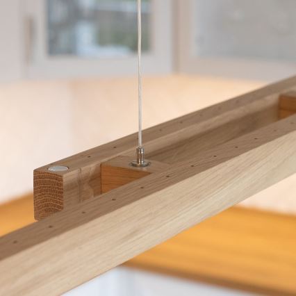 Candeeiro suspenso LED com regulação SMAL 2xLED/22,5W/230V carvalho