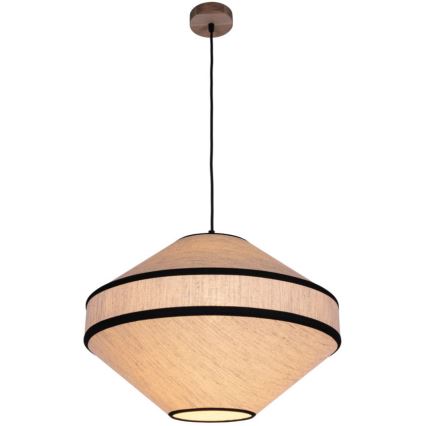 Candeeiro suspenso AMIGO 1xE27/60W/230V carvalho