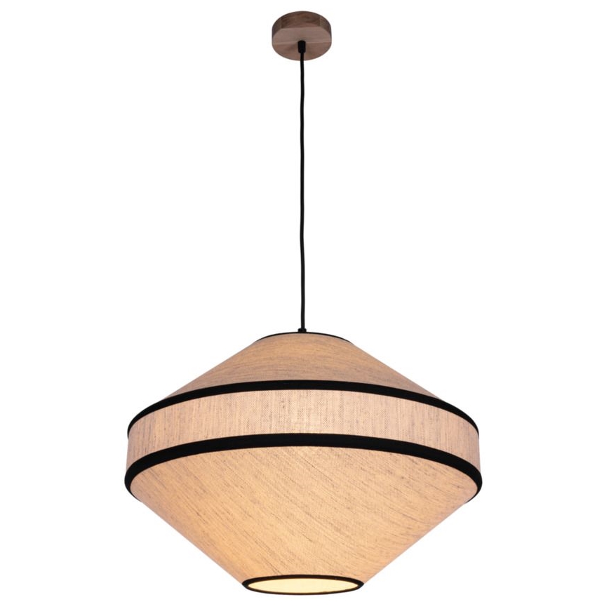 Candeeiro suspenso AMIGO 1xE27/60W/230V carvalho